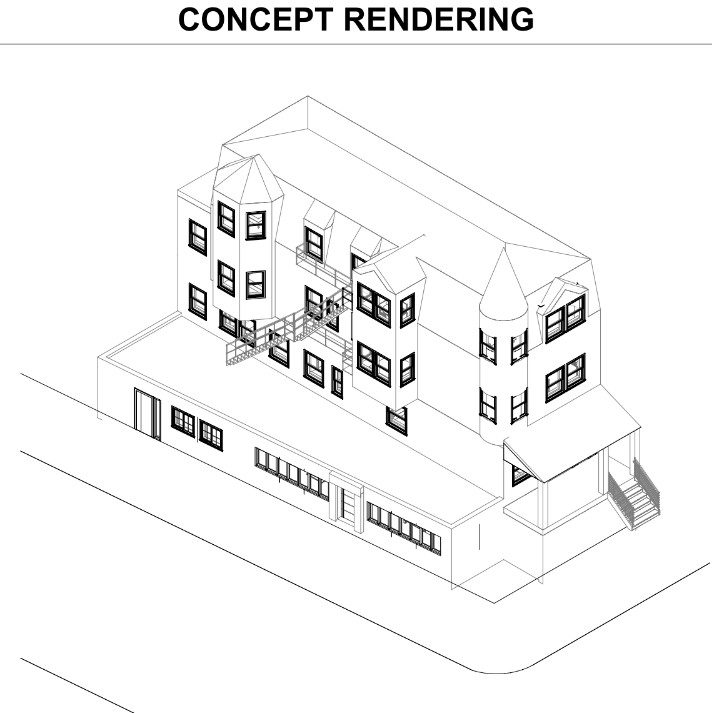 Conceptual rendering of 41st Street development